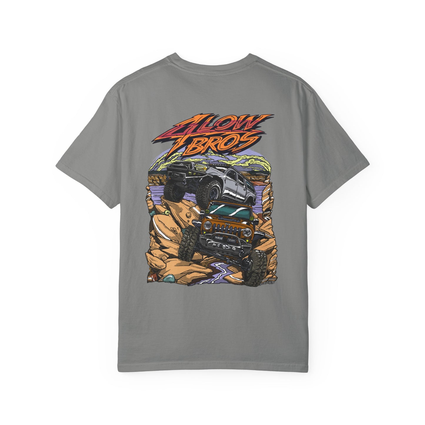 4 Low Bros T-Shirt - Orange Logo