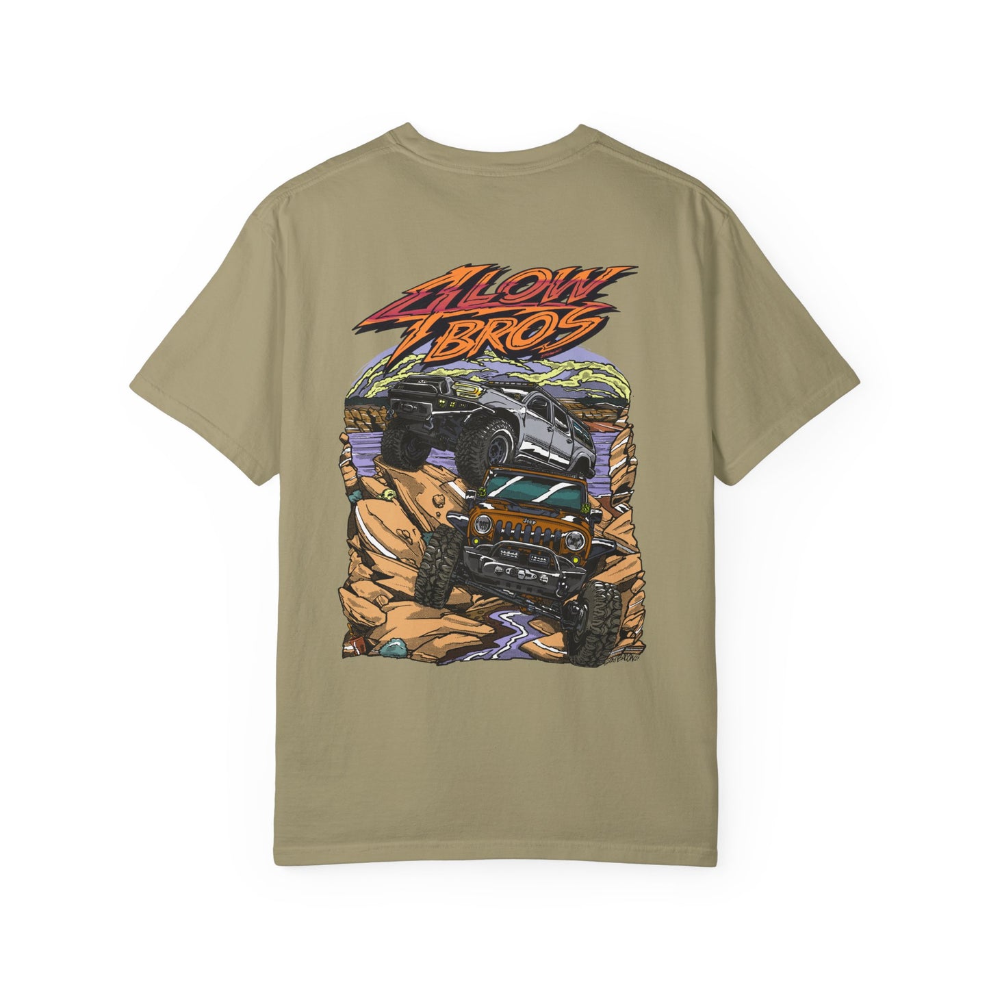 4 Low Bros T-Shirt - Orange Logo