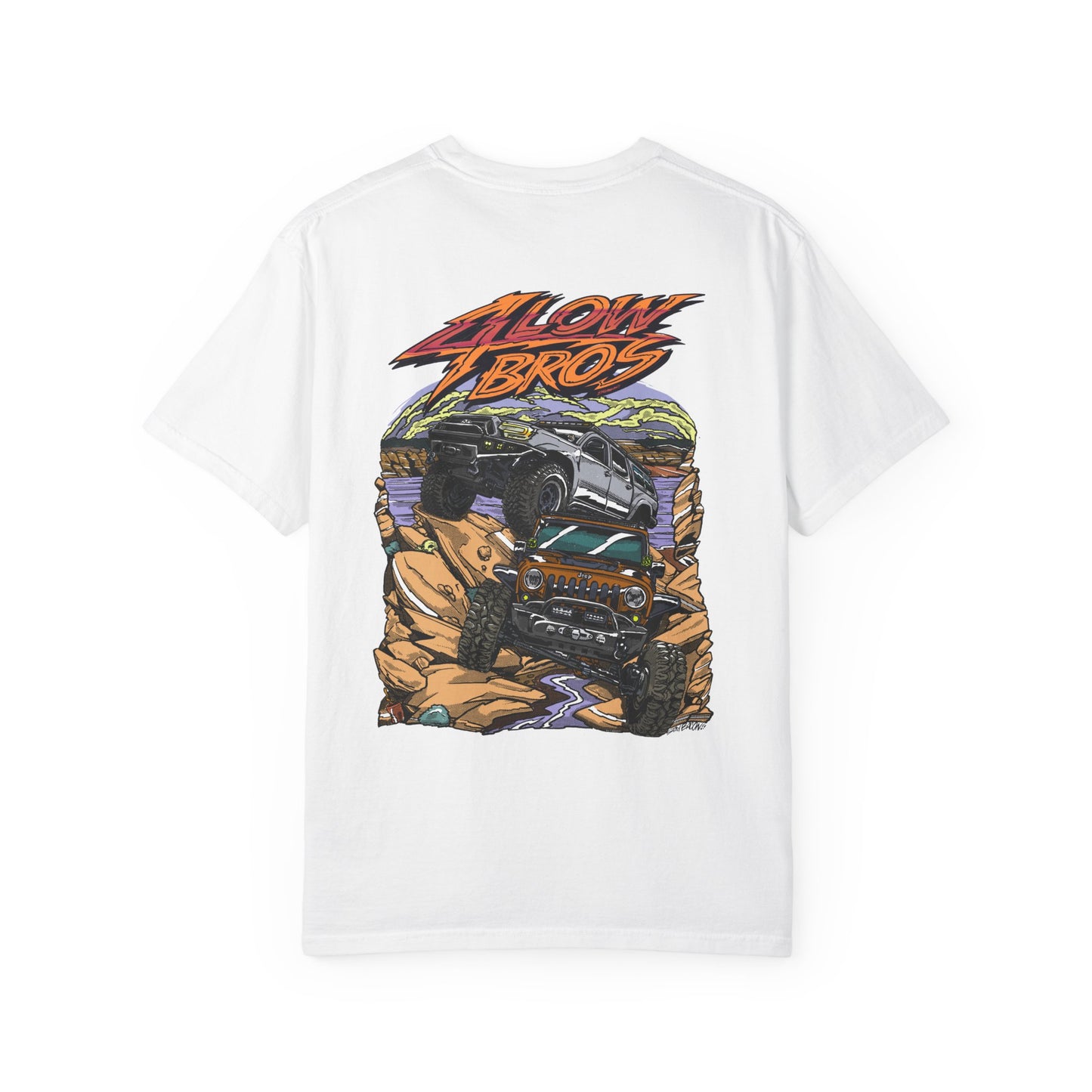4 Low Bros T-Shirt - Orange Logo